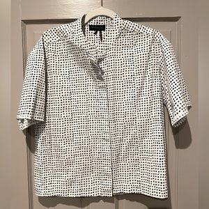 Donna Karan button-down cotton top.